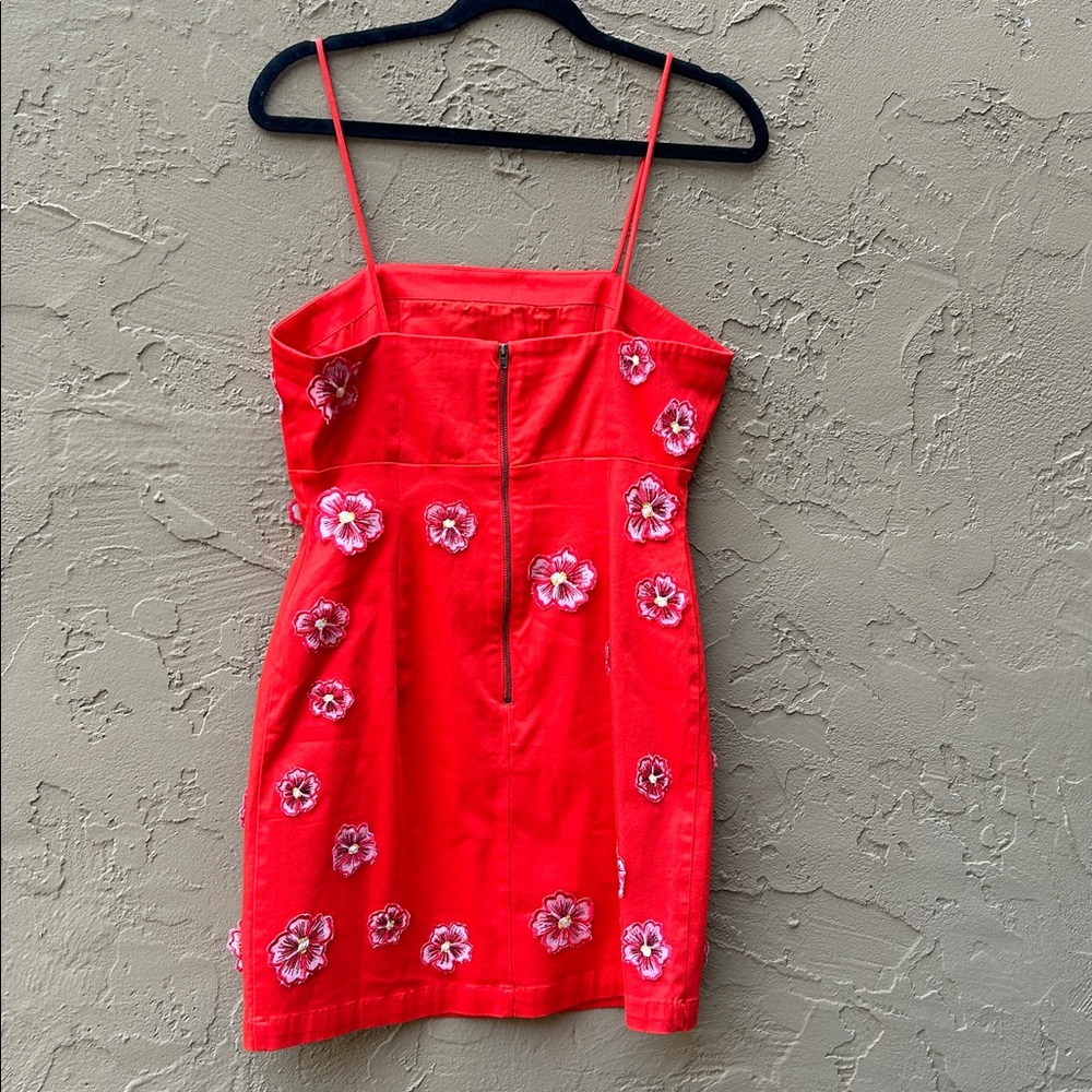 Maeve by Anthropologie 3D Butterfly Spaghetti Strap Mini Dress - Sz 6 - Picture 4 of 7